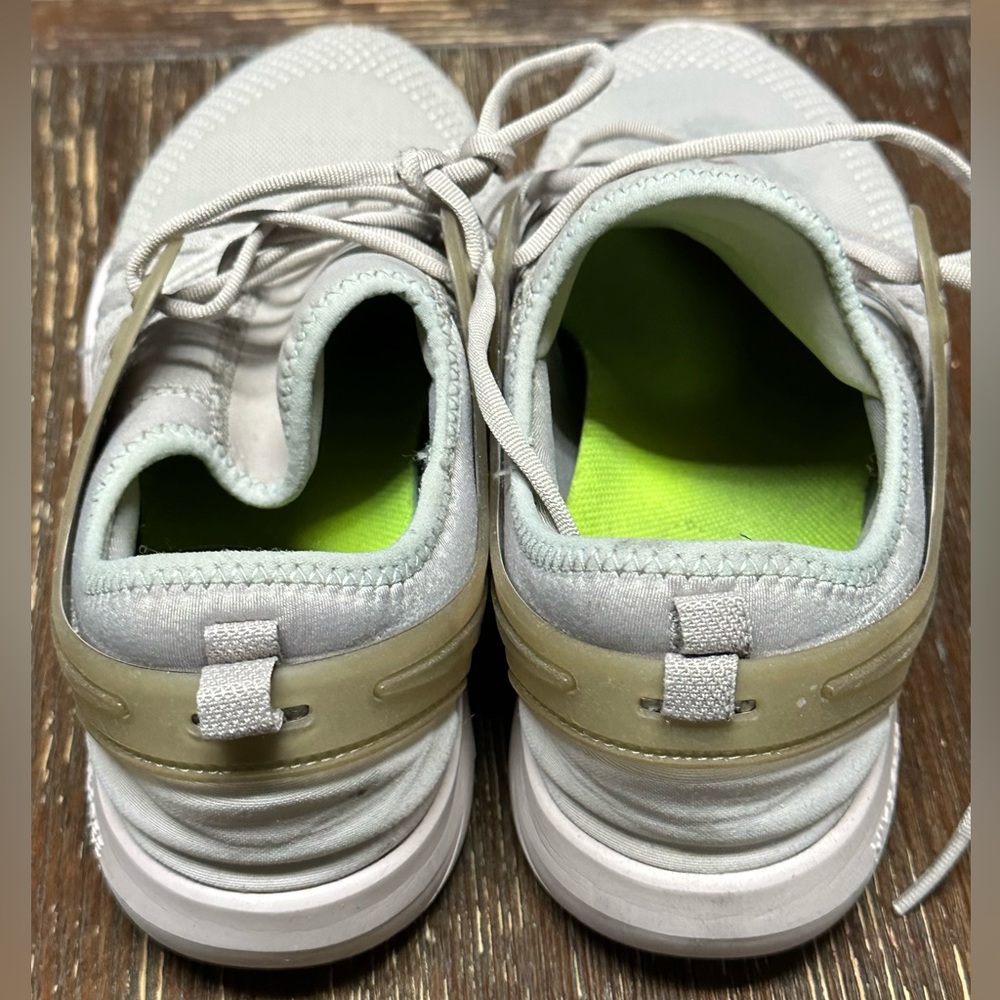 Nike running shoes. Light gray.